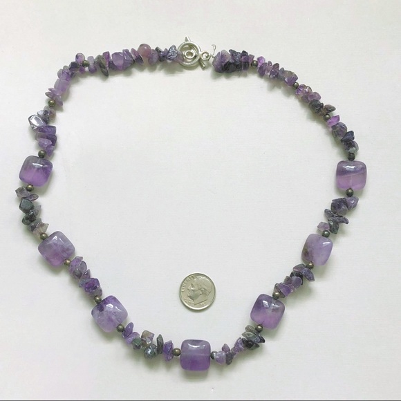 Artisan Crafted Amethyst Bead Necklace - Picture 7 of 9